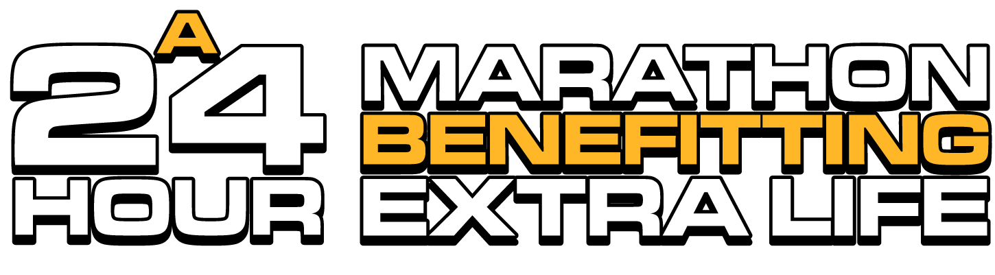 A 24 hour marathon benefitting Extra Life